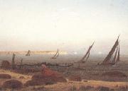 Caspar David Friedrich Woman on the Beach at Rugen (mk10) France oil painting reproduction